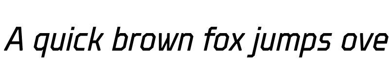 Preview of FONTSPRING DEMO - TT Octosquares Cond Italic font