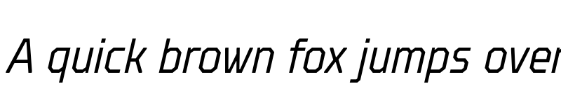 Preview of FONTSPRING DEMO - TT Octosquares Cond Light Italic font