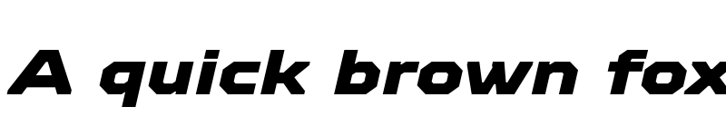 Preview of FONTSPRING DEMO - TT Octosquares Exp Black Italic font