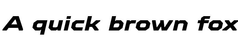 Preview of FONTSPRING DEMO - TT Octosquares Exp ExtraBold Italic font