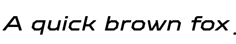 Preview of FONTSPRING DEMO - TT Octosquares Exp Medium Italic font