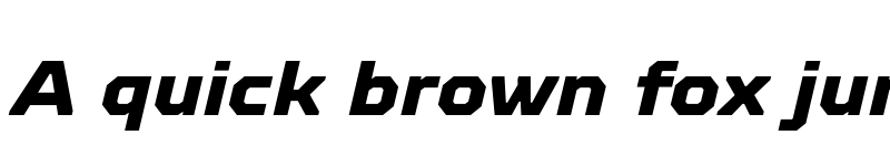 Preview of FONTSPRING DEMO - TT Octosquares ExtraBold Italic font