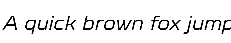 Preview of FONTSPRING DEMO - TT Octosquares Light Italic font