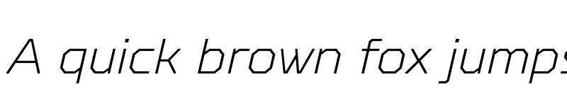 Preview of FONTSPRING DEMO - TT Octosquares Thin Italic font