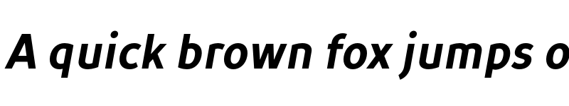 Preview of FONTSPRING DEMO - TT Prosto Sans Condensed Bold Italic font