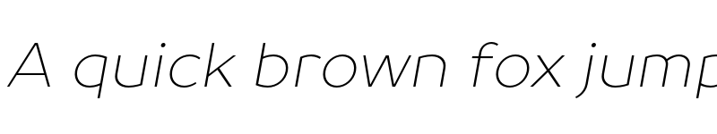 Preview of FONTSPRING DEMO - TT Prosto Sans Thin Italic font