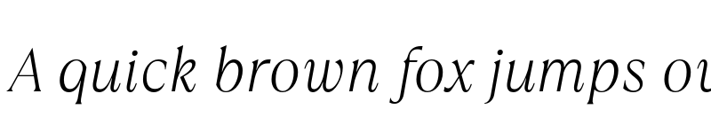 Preview of FONTSPRING DEMO - TT Ramillas ExtraLight Italic font