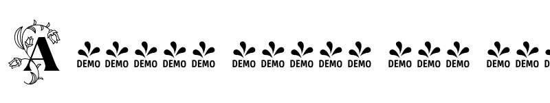 Preview of FONTSPRING DEMO - TT Ramillas Initials Black Regular font