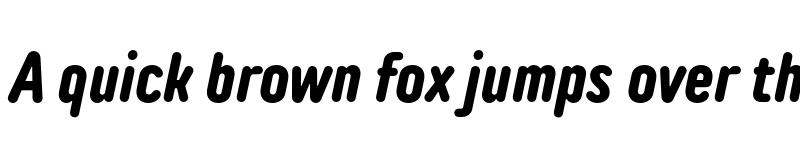 Preview of FONTSPRING DEMO - TT Rounds Neue Comp Bold Italic font