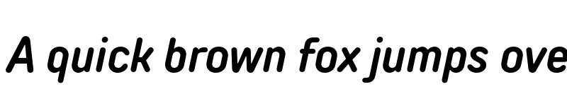 Preview of FONTSPRING DEMO - TT Rounds Neue Cond DemiBold Italic font