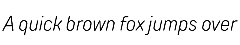 Preview of FONTSPRING DEMO - TT Rounds Neue Cond Light Italic font