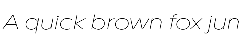 Preview of FONTSPRING DEMO - TT Runs ExtraLight Italic font