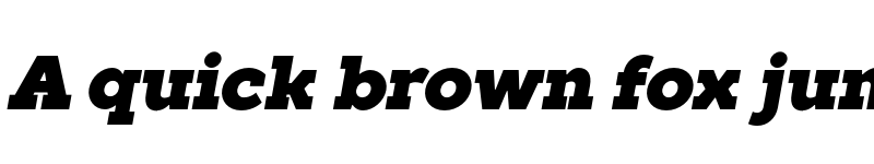 Preview of FONTSPRING DEMO - TT Slabs Black Italic font