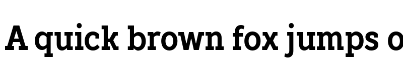 Preview of FONTSPRING DEMO - TT Slabs Condensed Bold font