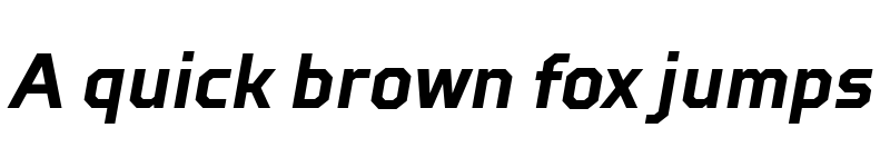 Preview of FONTSPRING DEMO - TT Squares Condensed Bold Italic font