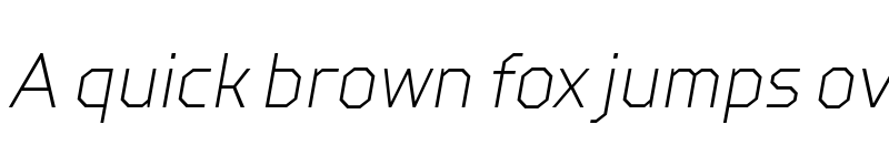 Preview of FONTSPRING DEMO - TT Squares Condensed Thin Italic font
