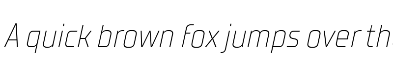 Preview of FONTSPRING DEMO - TT Supermolot Neue Cond ExLight Italic font