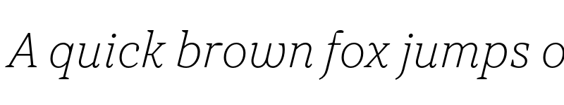 Preview of FONTSPRING DEMO - TT Tricks Thin Italic font