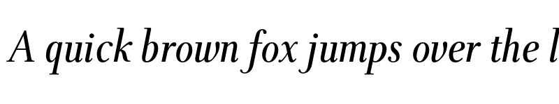 Preview of FONTSPRING DEMO - TWT Prospero Condensed Italic font