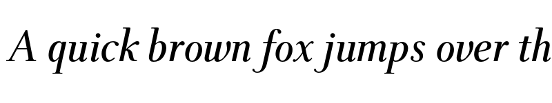 Preview of FONTSPRING DEMO - TWT Prospero Italic font