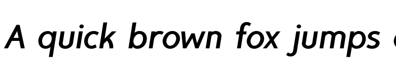 Preview of FONTSPRING DEMO - TyfoonSans Bold Italic font