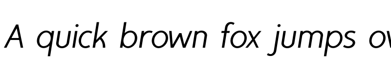 Preview of FONTSPRING DEMO - TyfoonSans Regular Italic font