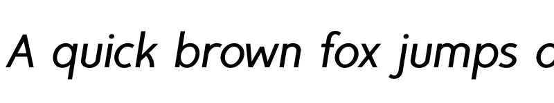 Preview of FONTSPRING DEMO - TyfoonSans SemiBold Italic font