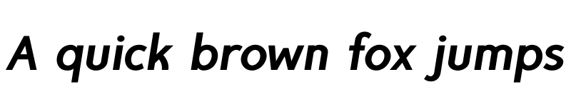 Preview of FONTSPRING DEMO - TyfoonSans XBold Italic font