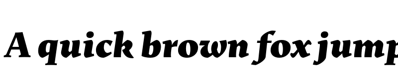 Preview of FONTSPRING DEMO - Uffizi Black It Regular font