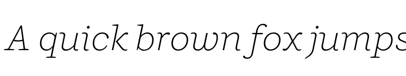 Preview of FONTSPRING DEMO - Ulises Extra Light Italic Regular font