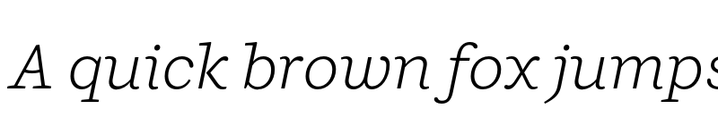 Preview of FONTSPRING DEMO - Ulises Light Italic Regular font