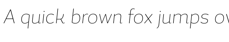 Preview of FONTSPRING DEMO - UltraLight Italic font