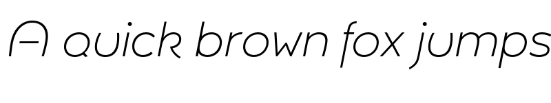 Preview of FONTSPRING DEMO - Umba Sans Thin Italic font