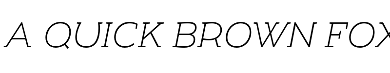 Preview of FONTSPRING DEMO - Umba Slab Caps Thin Italic font