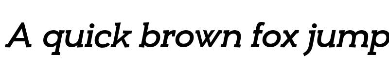 Preview of FONTSPRING DEMO - Umba Slab Medium Italic font