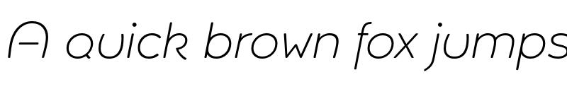 Preview of FONTSPRING DEMO - Umba Soft Thin Italic font