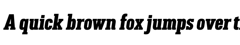 Preview of FONTSPRING DEMO - Umberland Slab Bold Italic font