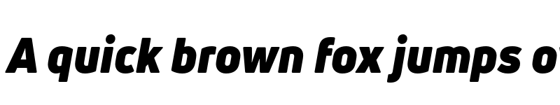 Preview of FONTSPRING DEMO - Uni Neue Black Italic font