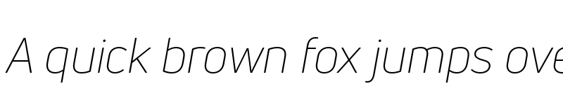 Preview of FONTSPRING DEMO - Uni Neue Light Italic font