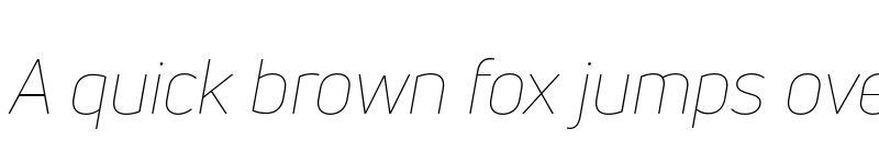 Preview of FONTSPRING DEMO - Uni Neue Thin Italic font