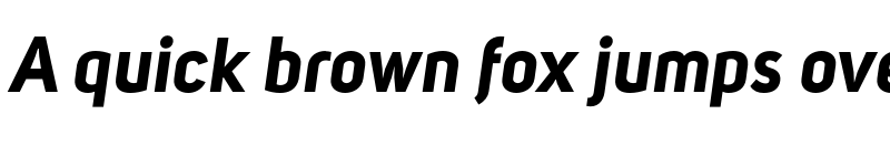 Preview of FONTSPRING DEMO - Uni Sans Bold Italic Regular font