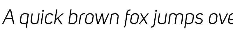 Preview of FONTSPRING DEMO - Uni Sans Book Italic Regular font