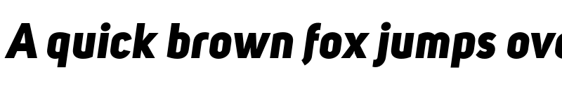 Preview of FONTSPRING DEMO - Uni Sans Heavy Italic Regular font