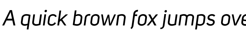 Preview of FONTSPRING DEMO - Uni Sans Regular Italic Regular font