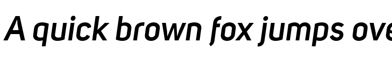 Preview of FONTSPRING DEMO - Uni Sans SemiBold Italic Regular font