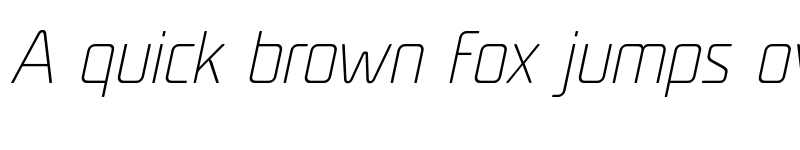 Preview of FONTSPRING DEMO - Unicod Sans UltraLight Italic font