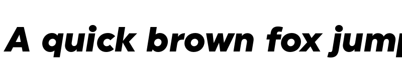 Preview of FONTSPRING DEMO - Uniform Black Italic font