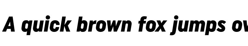 Preview of FONTSPRING DEMO - Uniform Condensed Black Italic Regular font