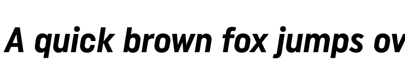 Preview of FONTSPRING DEMO - Uniform Condensed Bold Italic Regular font