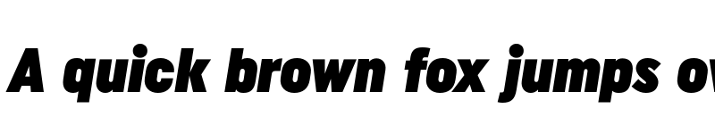 Preview of FONTSPRING DEMO - Uniform Condensed Ultra Italic Regular font